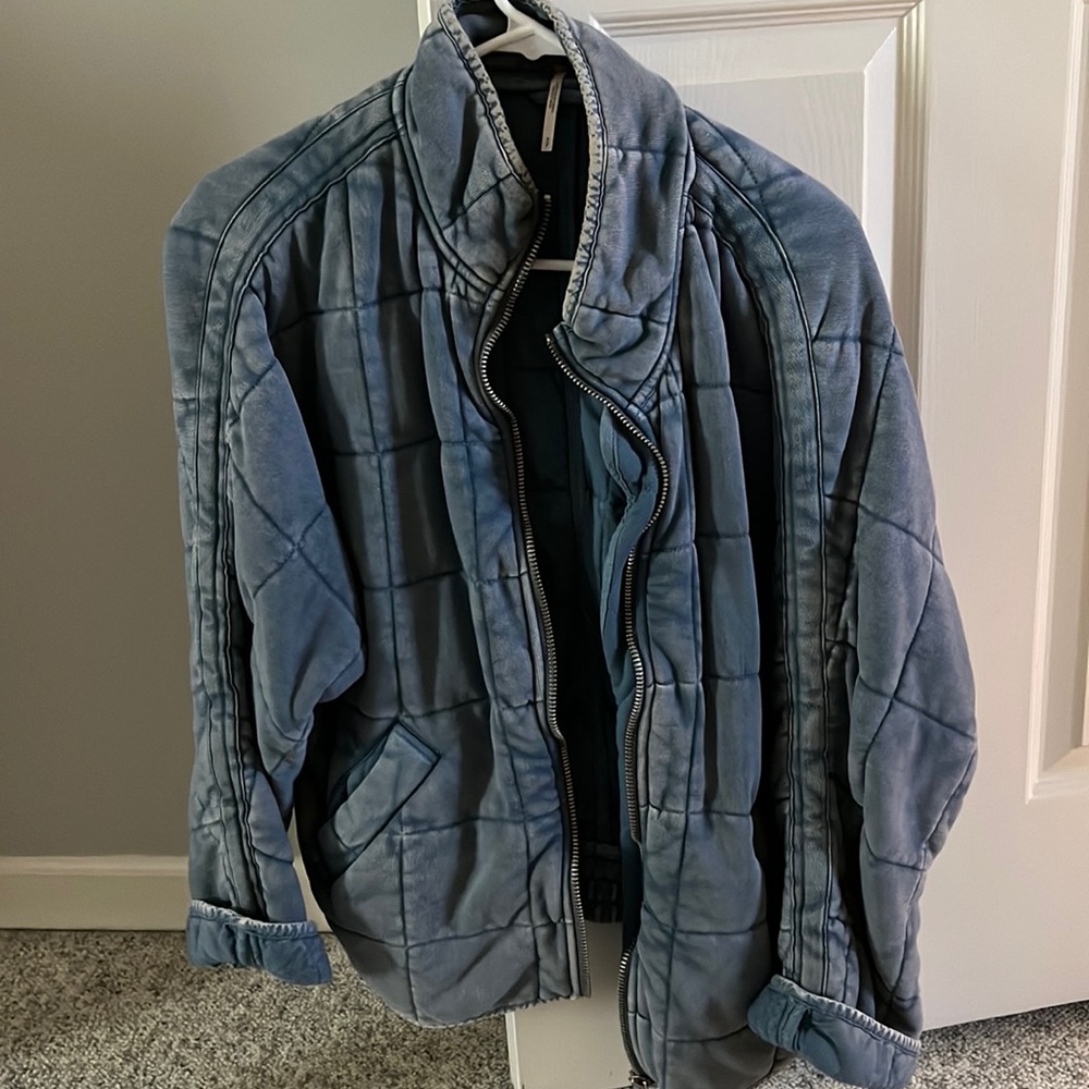 Free People Dolman Quilted Knit Jacket